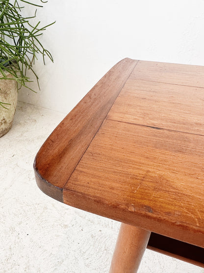 60s Vintage Parker Teak Lip End Side Table