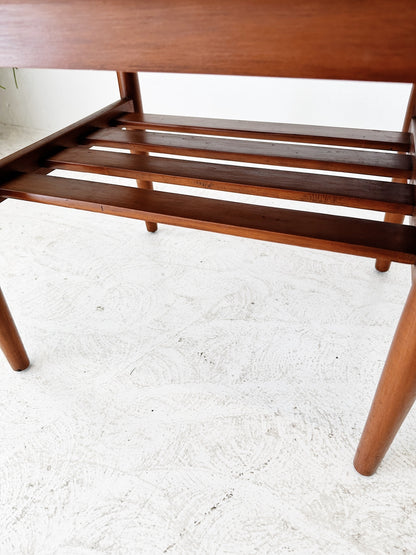 60s Vintage Parker Teak Lip End Side Table