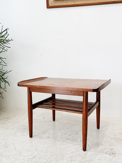 60s Vintage Parker Teak Lip End Side Table