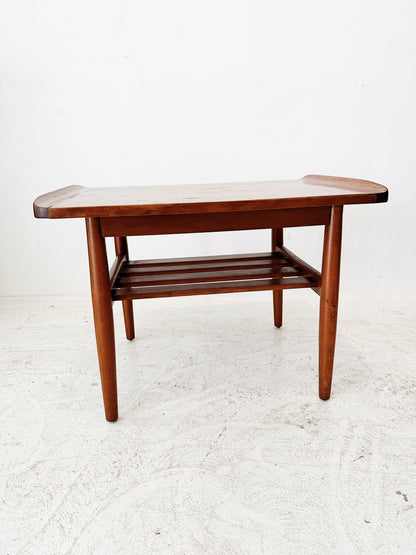 60s Vintage Parker Teak Lip End Side Table