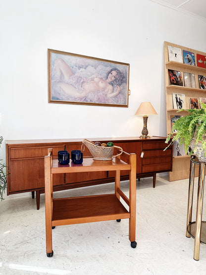 60s Vintage Tecta Furniture Teak Bar Cart