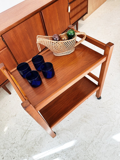 60s Vintage Tecta Furniture Teak Bar Cart