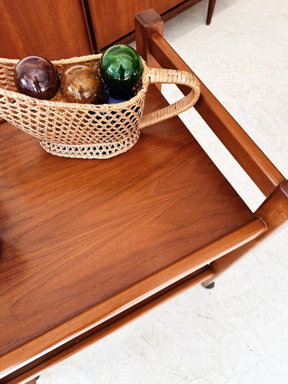 60s Vintage Tecta Furniture Teak Bar Cart