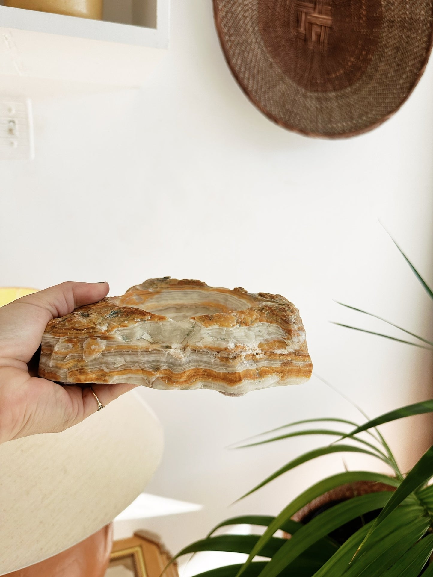 70s Vintage Alabaster Ashtray