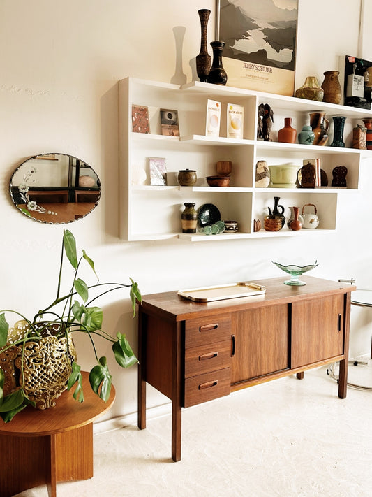 70s Vintage Brutalist Office Sideboard