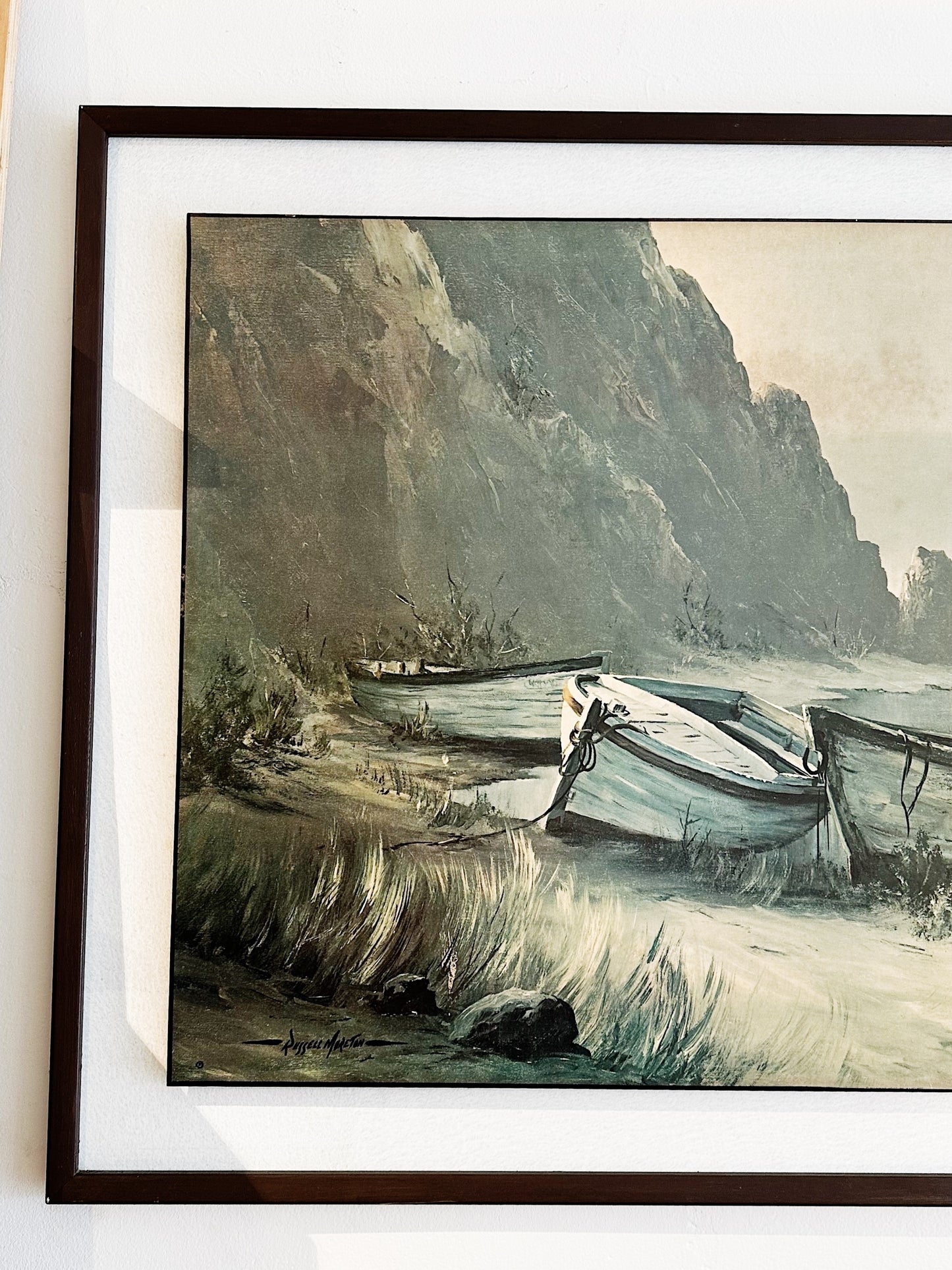 70s Vintage Russell Moreton Seaside Print