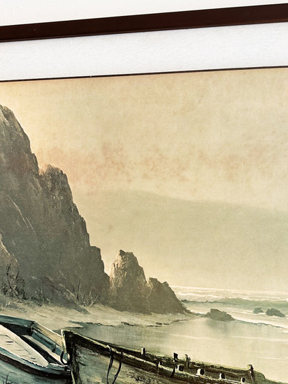 70s Vintage Russell Moreton Seaside Print