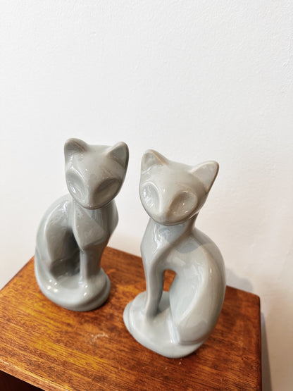 80s Vintage Ceramic Taiwan Cats