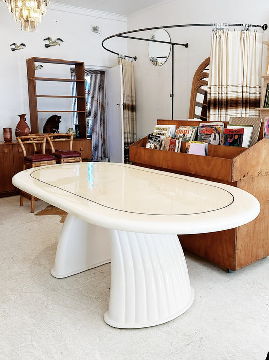 80s Vintage Hollywood Regency Custom Cloud Dining Table