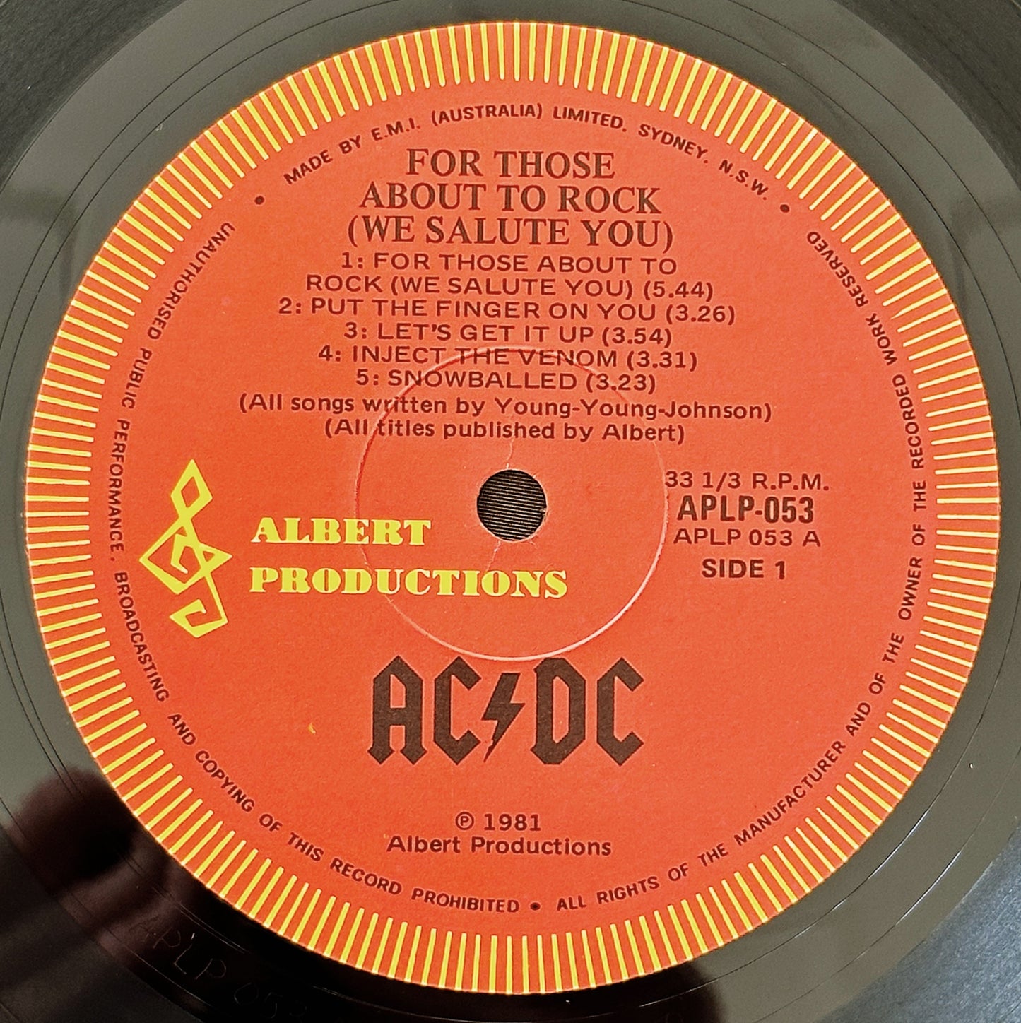 ACDC / For Those About To Rock LP