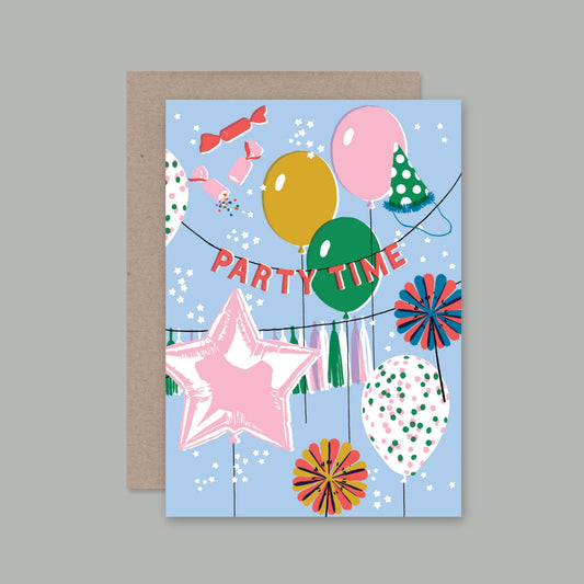 AHD Paper Co. Party Time Card