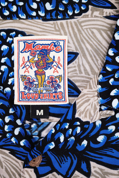 Bruce Goold "Blue Waratah" Vintage Mambo Loud Shirt 103
