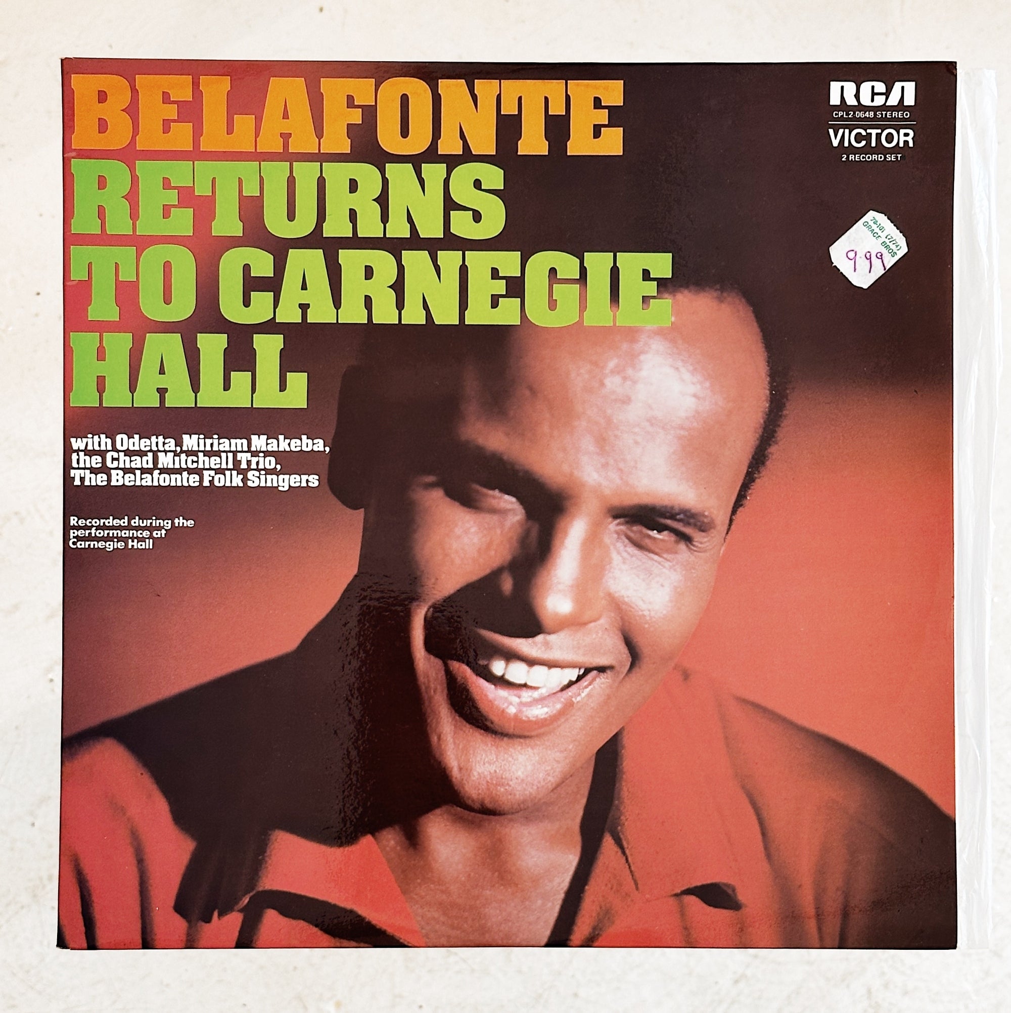 Harry Belafonte / Belafonte Returns to Carnegie Hall 2LP