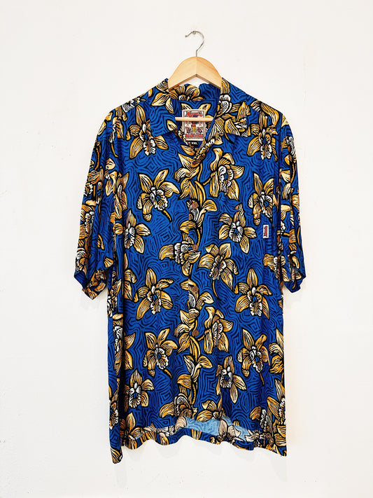 Bruce Goold "Gold Orchids" Vintage Mambo Loud Shirt 59