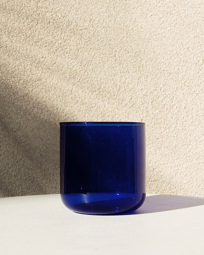 Dossé Cobalt Blue 100% Hand Blown Glass Cup