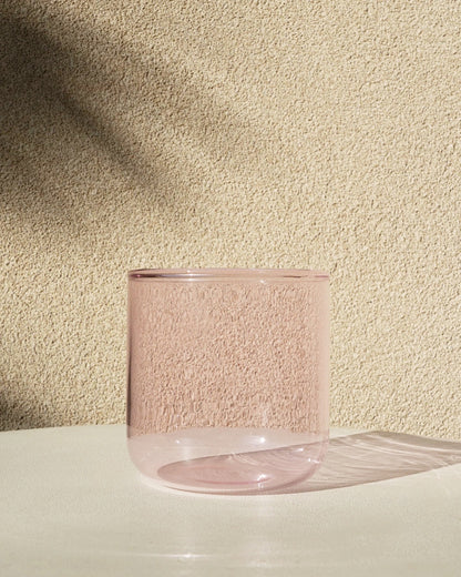 Dossé Oud Pink 100% Hand Blown Glass Cup