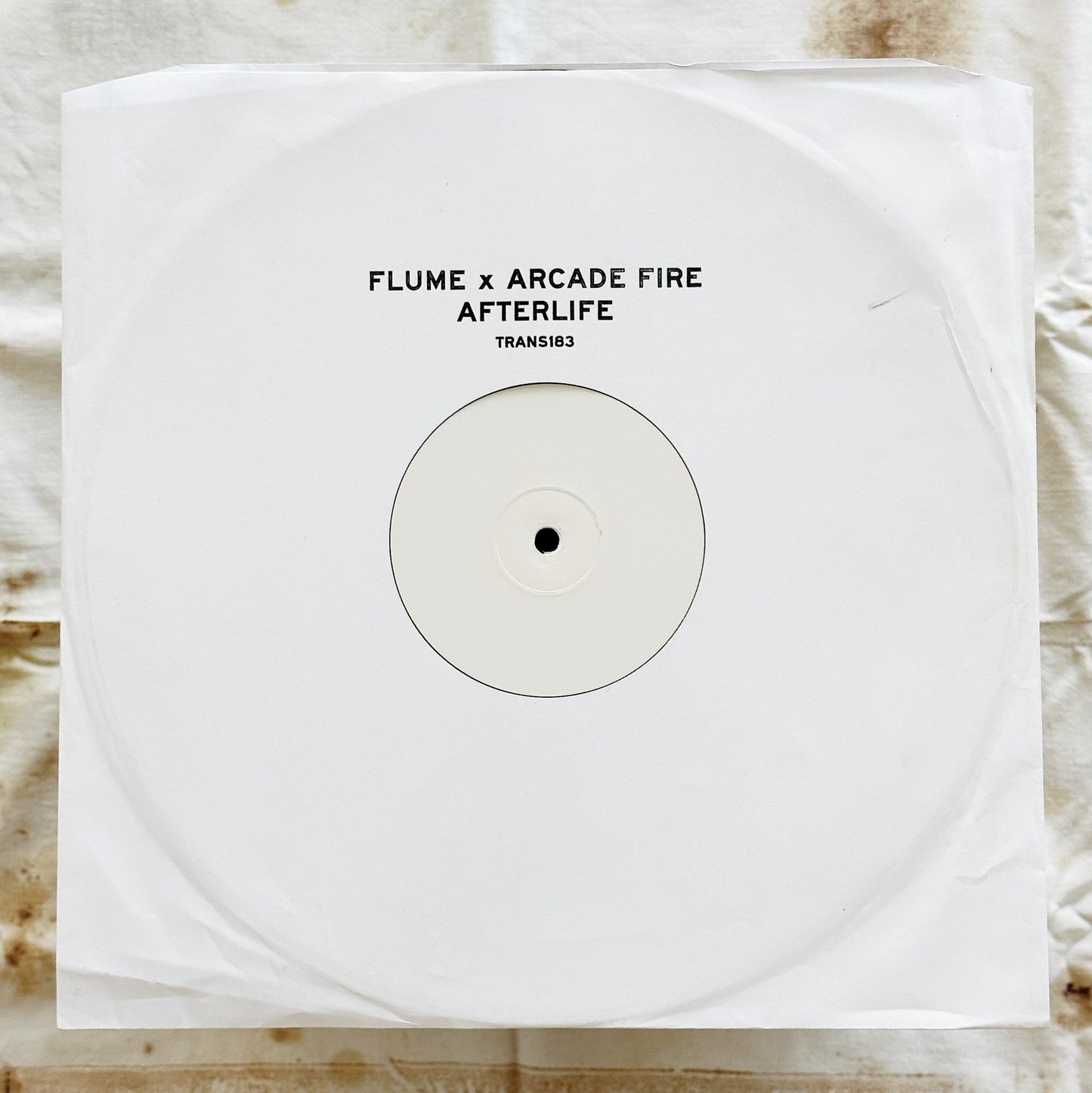 Flume X Arcade Fire / Afterlife White Label 12" Single