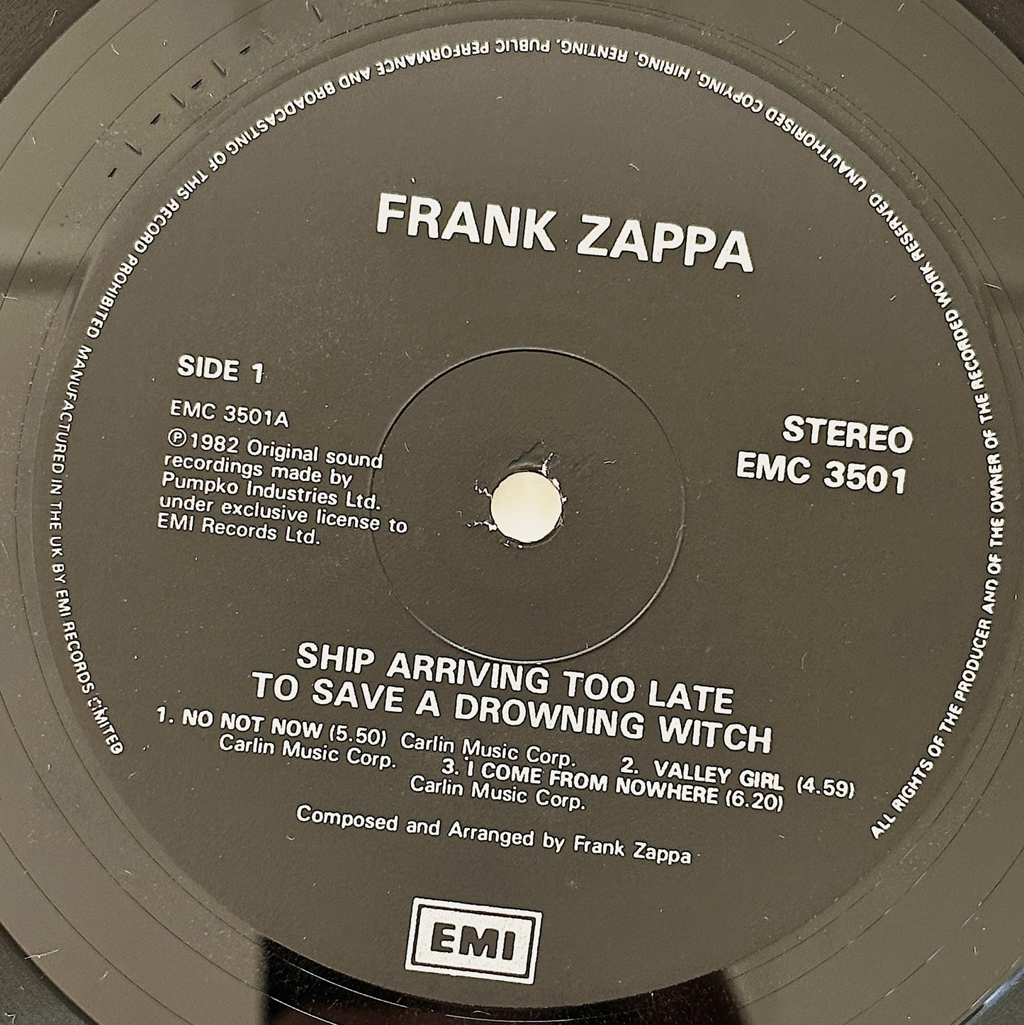 Frank Zappa / Ship Arriving Too Late To Save A Drowning Witch LP