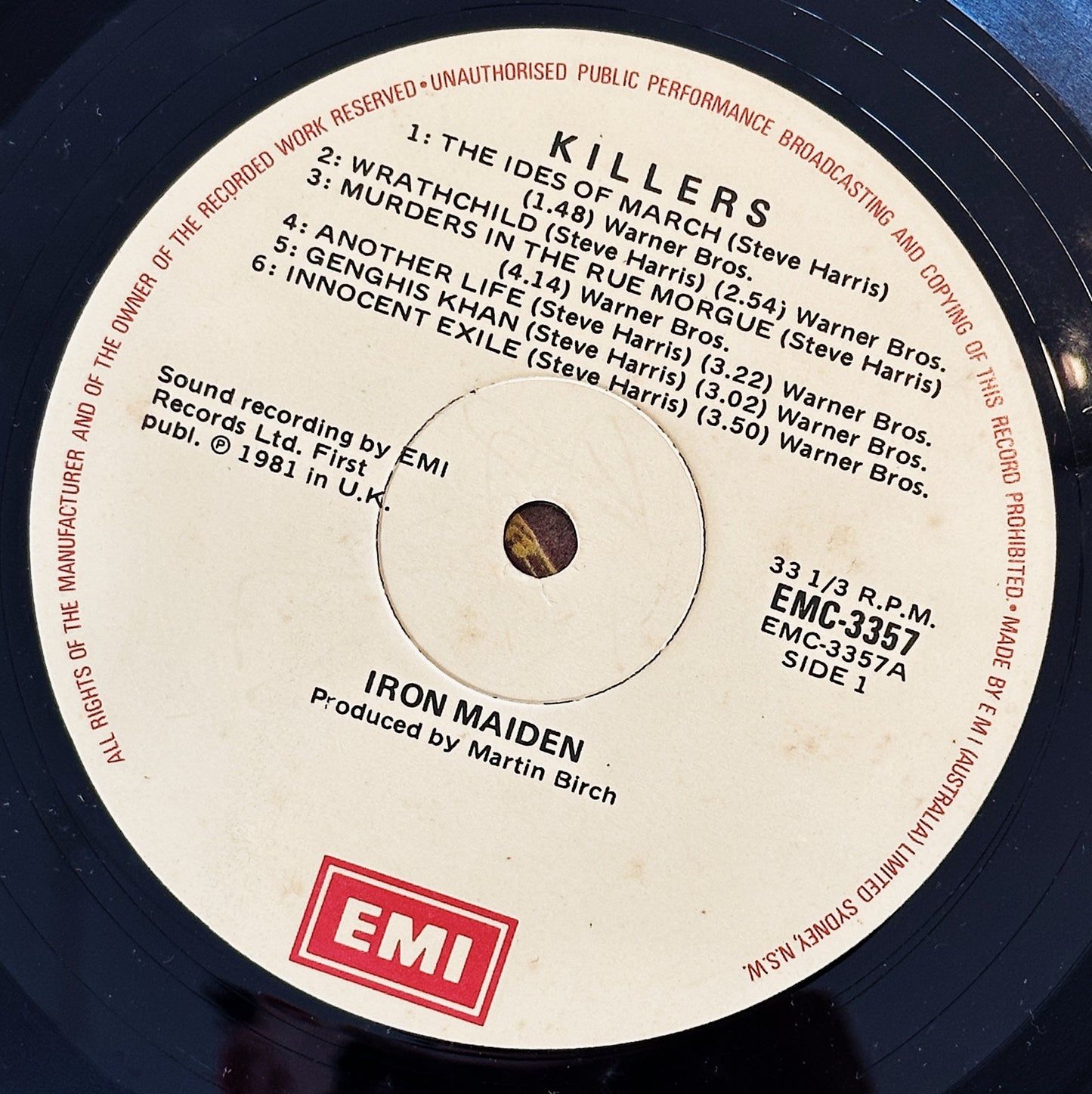 Iron Maiden / Killers LP