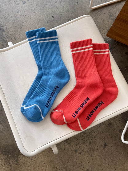 Le Bon Shoppe Boyfriend Socks / Ocean Blue