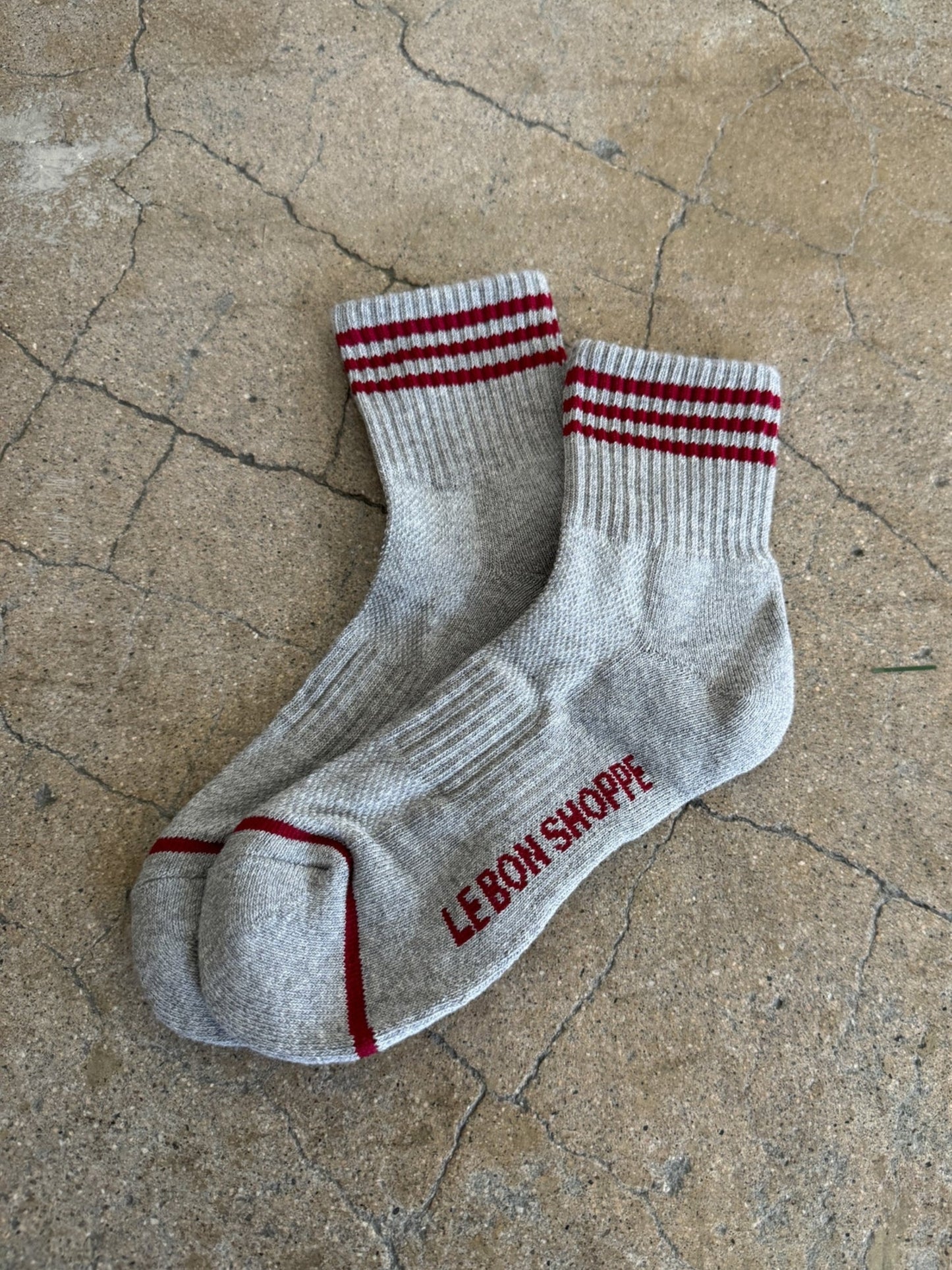 Le Bon Shoppe Girlfriend Socks / Heather Grey