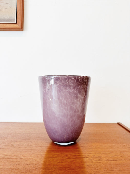 Mauve Art Glass Vase