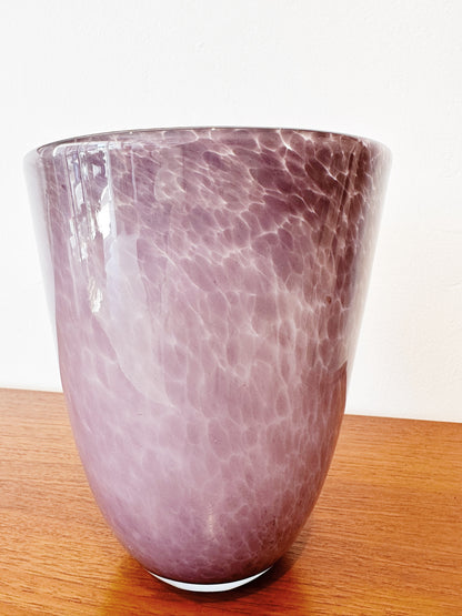 Mauve Art Glass Vase