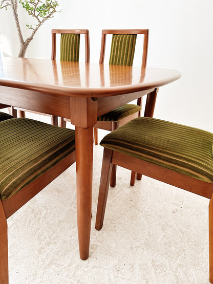 Parker Chiswell Style Teak & Cord Extendable Dining Set
