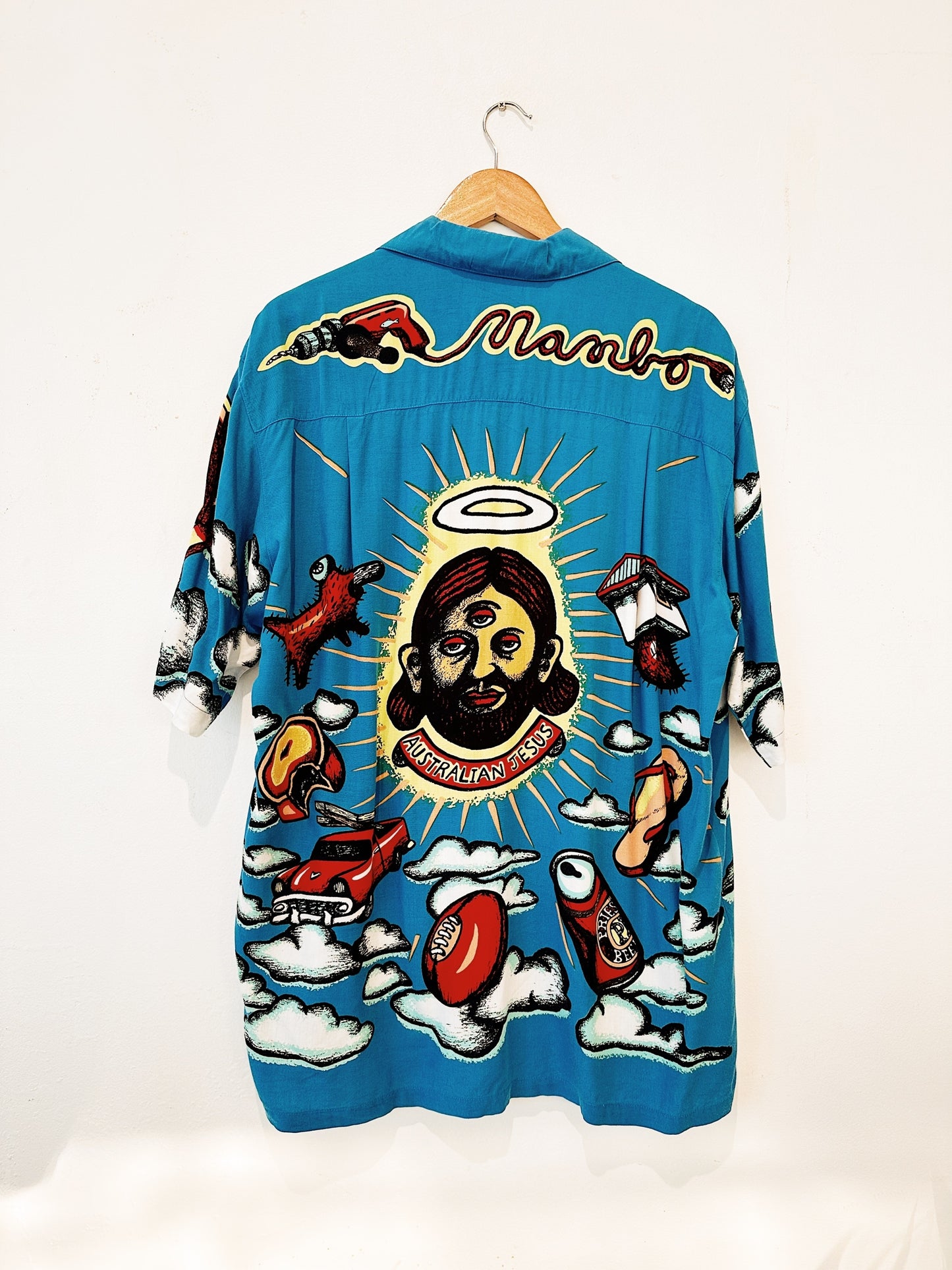 Reg Mombassa "Australian Jesus" Vintage Mambo Loud Shirt 28