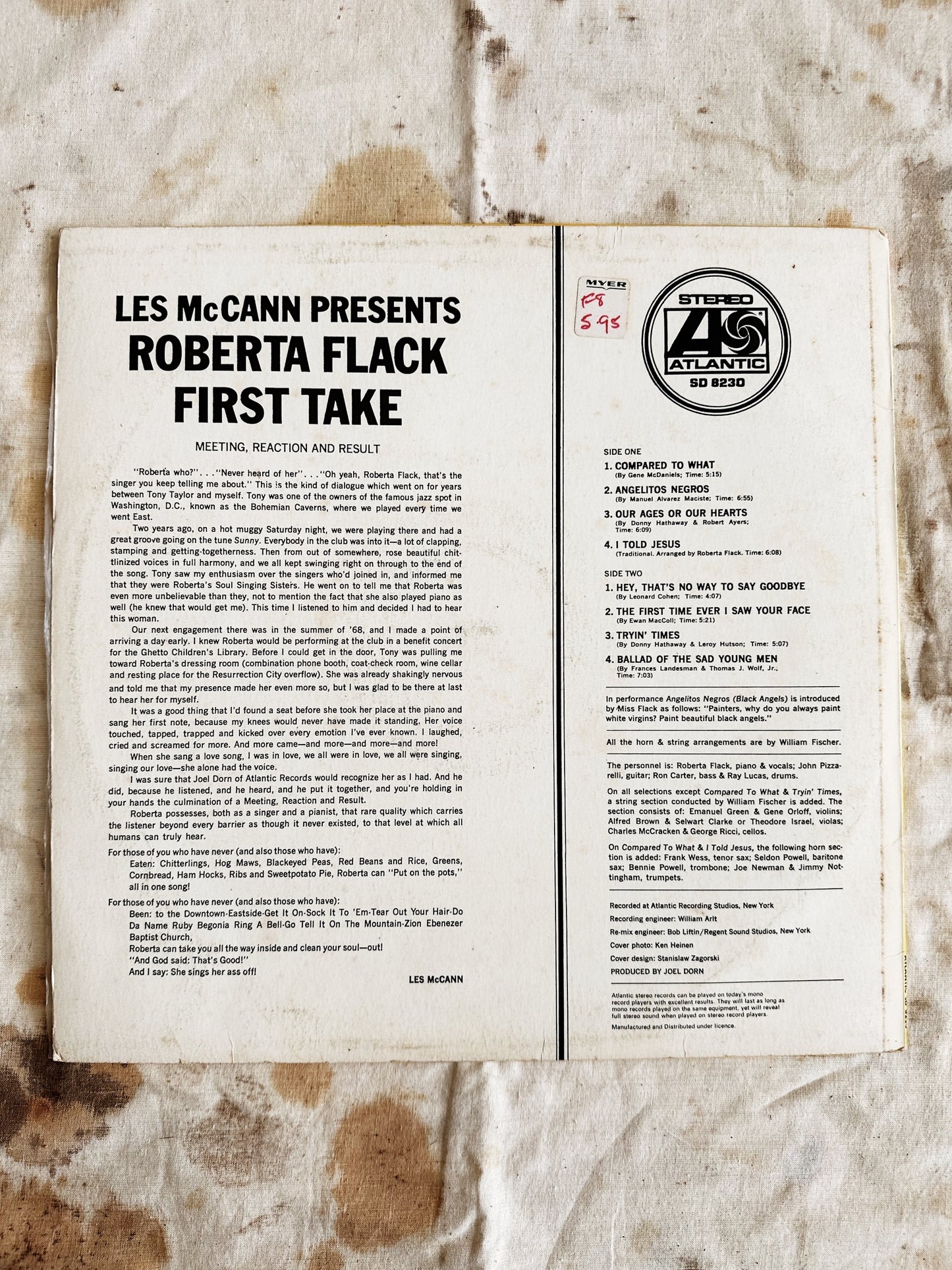 Roberta Flack / First Take LP