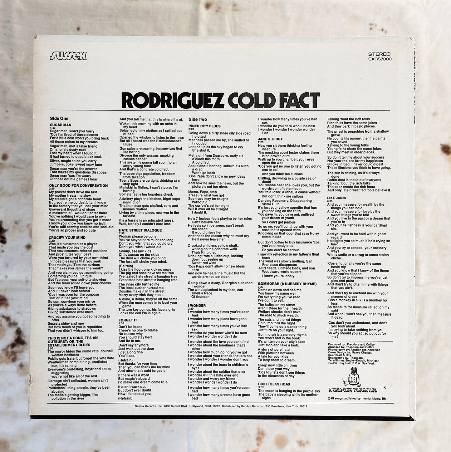 Rodriguez / Cold Fact LP