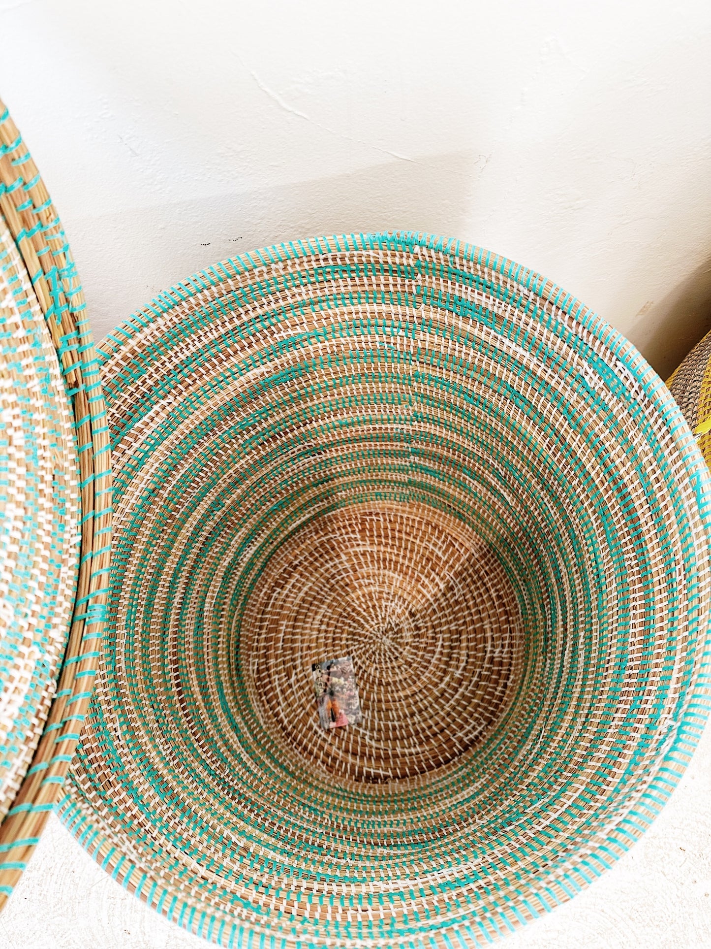 Senegal Woven Prayer Mat Basket / Large Gourd & Classic