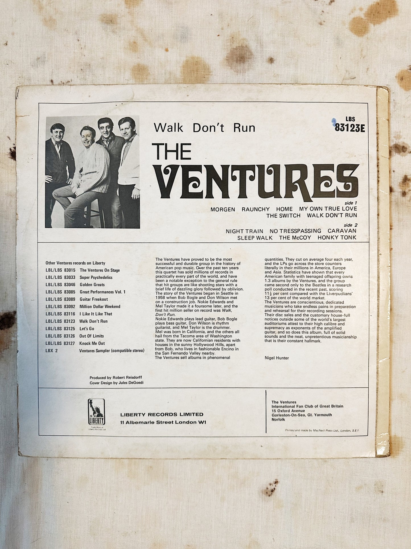 The Ventures / Walk - Don't Run LP