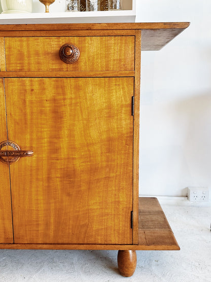 50s Vintage Folk Art Sideboard