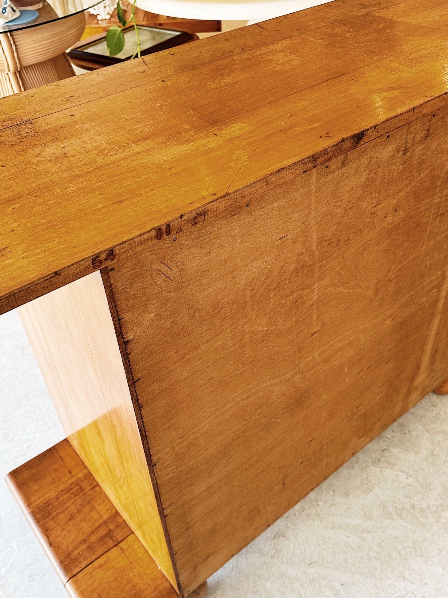 50s Vintage Folk Art Sideboard