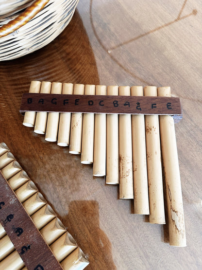 Vintage Bamboo Pan Flutes / Set of 2