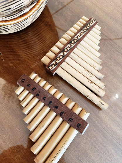 Vintage Bamboo Pan Flutes / Set of 2