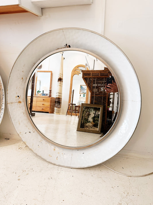 Vintage Industrial Porthole Mirror