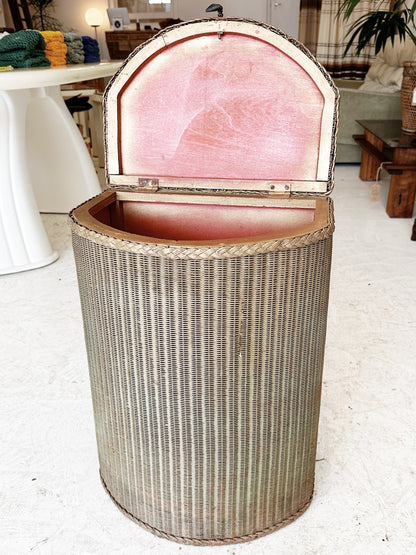 Vintage Lloyd Loom Laundry Basket