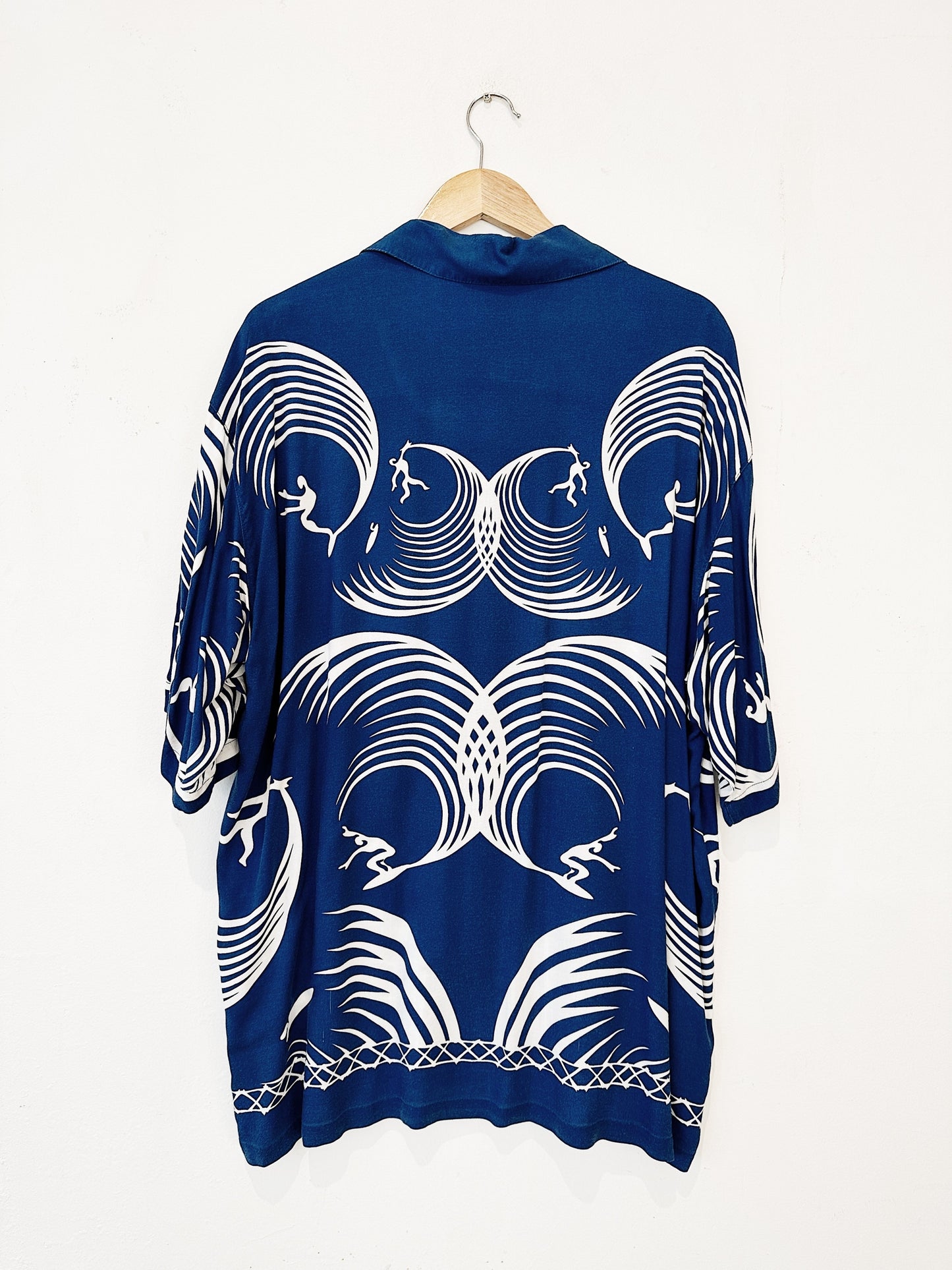 Paul McNeil "Batik Surf" Vintage Mambo Loud Shirt (Blue) 58