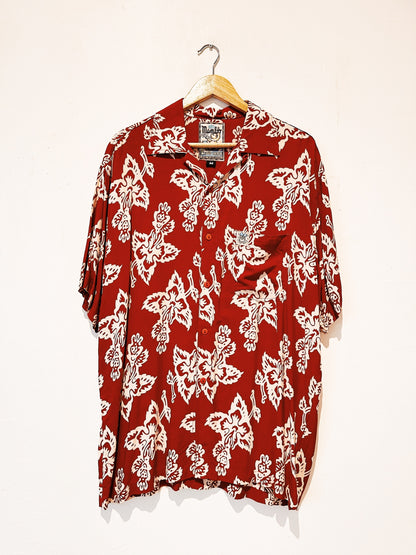 Jim Mitchell "Nude Floral" Vintage Mambo Loud Shirt 81