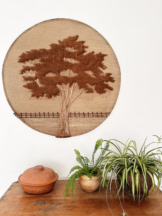 Vintage Meher "Tree Of Life" Wall Hanging