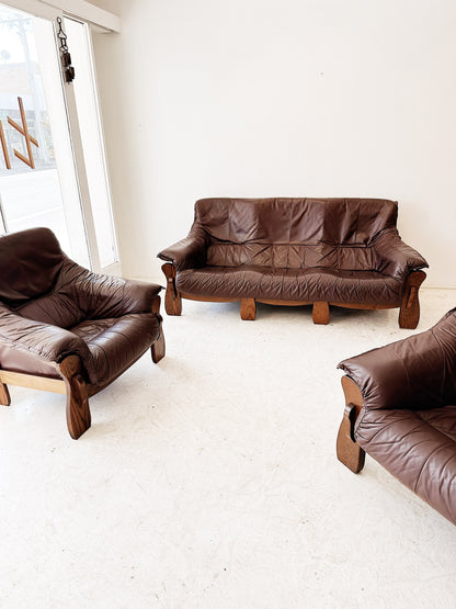 Vintage Percival Lafer style Two Seater Sofa & Armchair