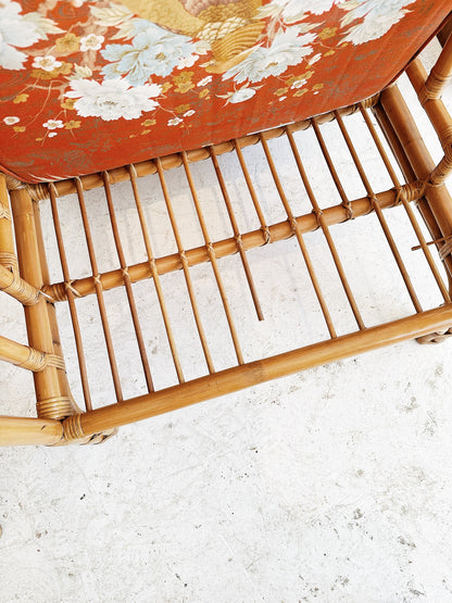 Vintage Rattan Porch Chairs / Set of 2