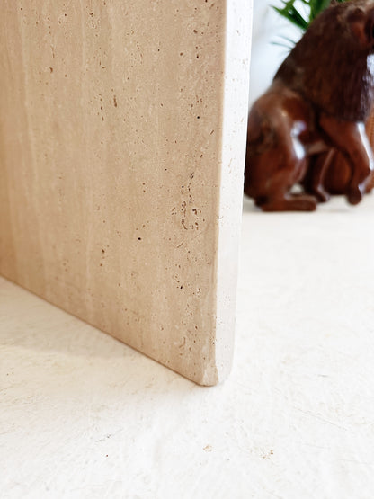 Vintage Travertine Side Table