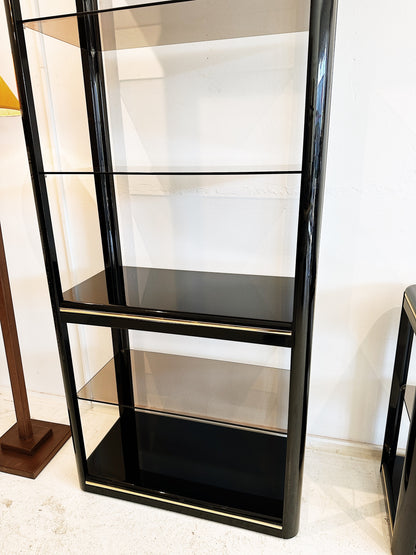 80s Vintage Worthington Furniture Shelves & Console