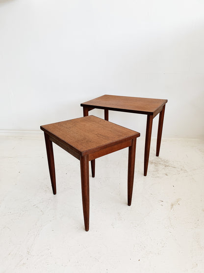 Mid Century Parker Teak Nesting Tables