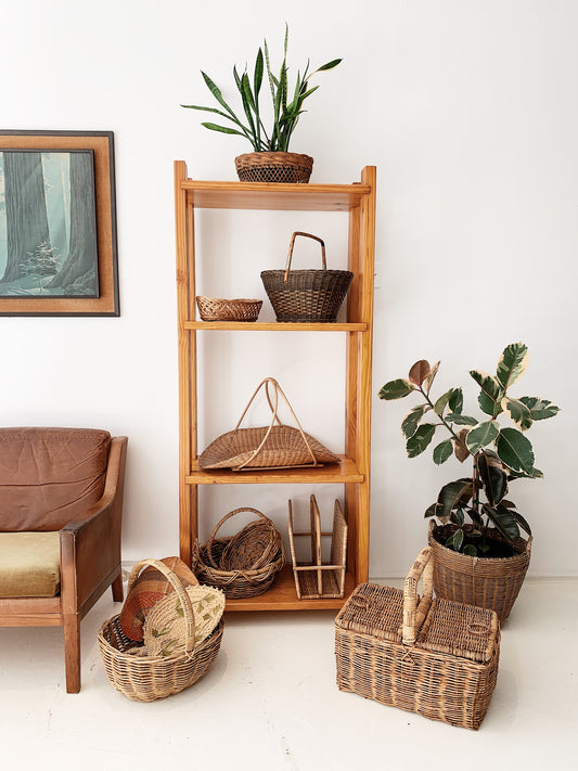 Vintage Cane Basket