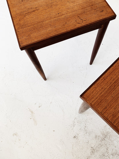 Mid Century Parker Teak Nesting Tables