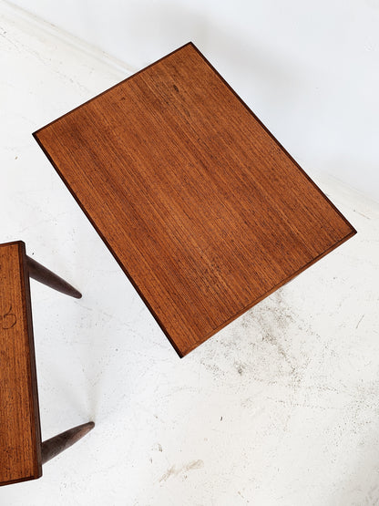 Mid Century Parker Teak Nesting Tables